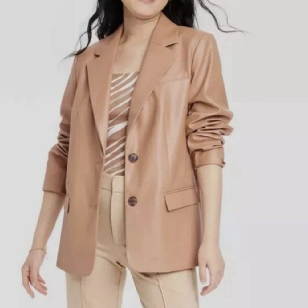 a new day Women's Camel Blazer